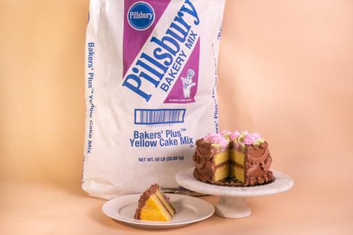 [7417-US] CAKE MIX, Baker's, Plus Yellow, Food, Pillsbury, lb