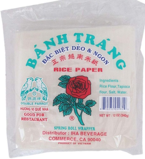 [6285-DR] RICE PAPER, Tortilla de Arroz, Tastée 400 gram 