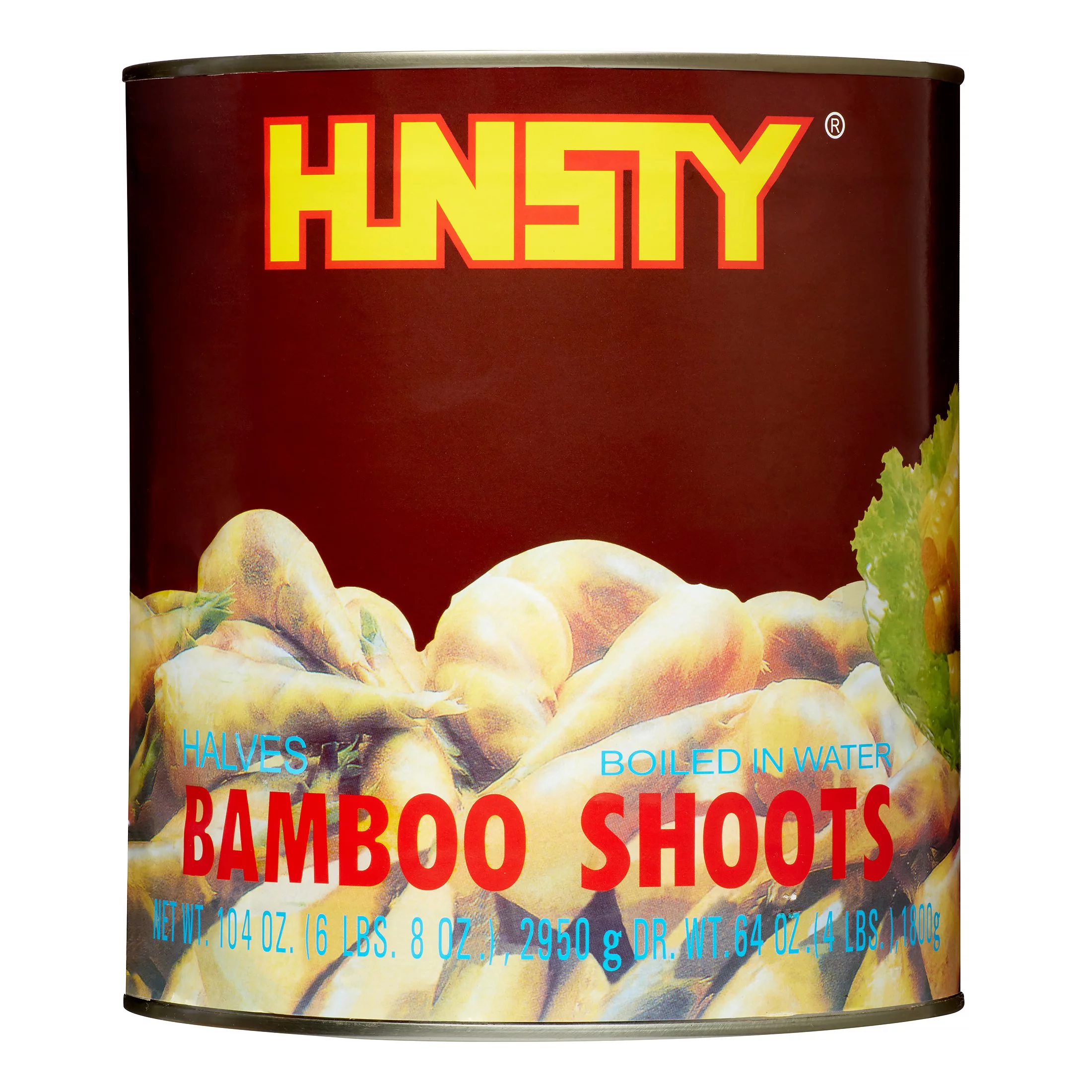 [5007-DR] BAMBOO SHOOTS, Sliced, Boiled, In Water, Hunsty, 6-6 lb. 