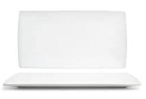 PLATES, White ''13x7'', FOH DDP044WHP21, Canvas, 4ct