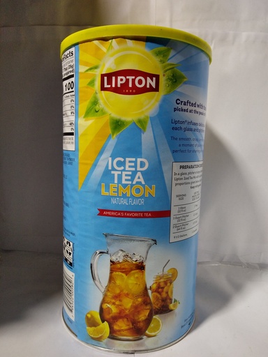 [2335-LC] TEA, Iced, Powder, Lemon, Lipton, 6-89.8 oz 