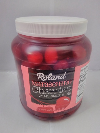 [5049-LC] CHERRIES MARASCHINO, W/Stem, Roland, 6-4.62 lb 
