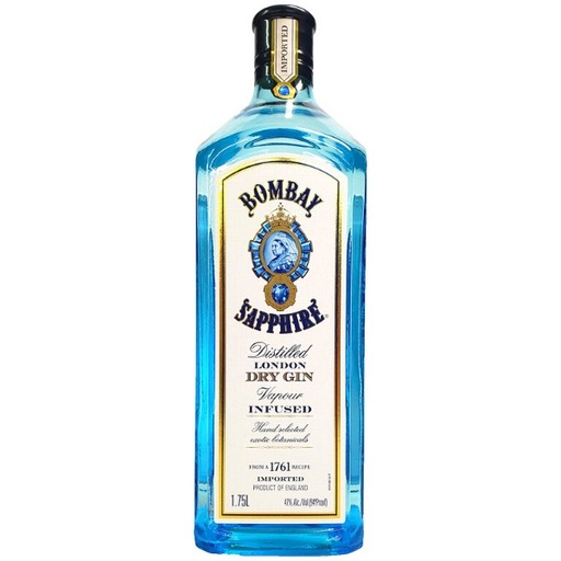 [1703-LC] Gin, Dry, Bombay, Saphire, London, 1.75 lt