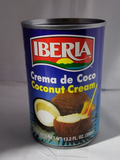[7713-LC] COCONUT, Real, Cream, Iberia, 24-13.2 oz 