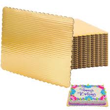 [100109-US] CAKE BOARD, Gol-Dwh, Corrugated, 18 3/4''X13 3/4'', 25 ct /-cs