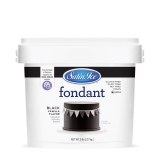 [7738-US] FONDANT, Black, Vanilla, Satin Ice, 5 lb 