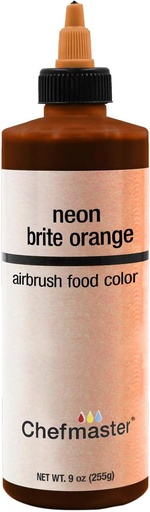 [7749-US] FOOD COLOR, Orange, Neon, Brite, Airbrush, Chef Master, 9 oz 